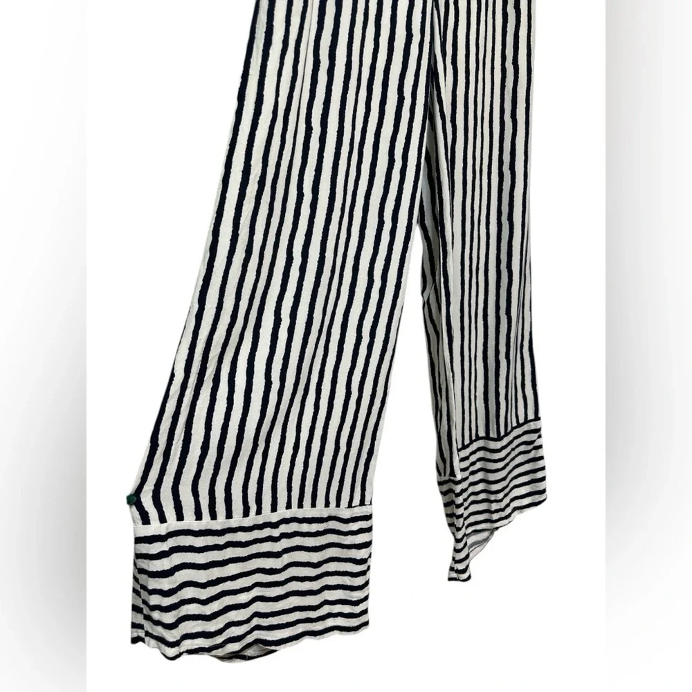Urban Romantics Striped Black and White Wide Leg Pants